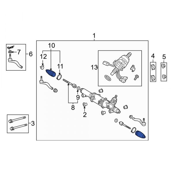 Rack and Pinion Bellows