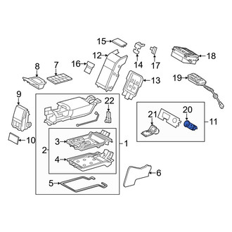 Lexus OE - Rear 12 Volt Accessory Power Outlet