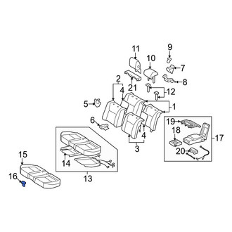 Lexus OE - Seat Cushion Clip