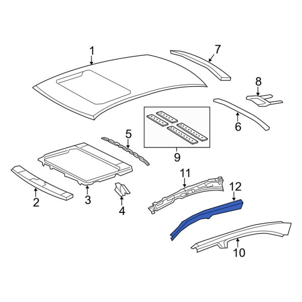 Roof Side Rail Reinforcement