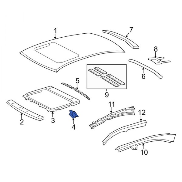 Sunroof Reinforcement Bracket