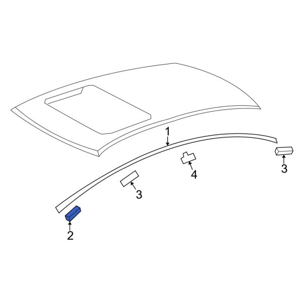 Roof Drip Molding Clip