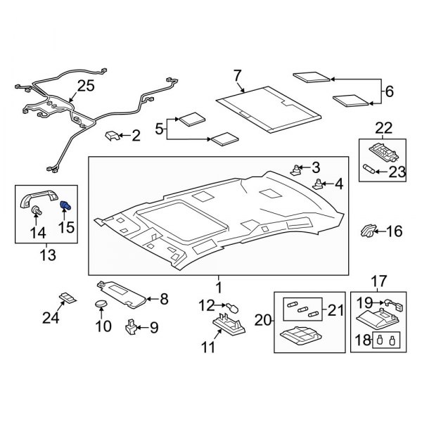 Interior Grab Bar Cap