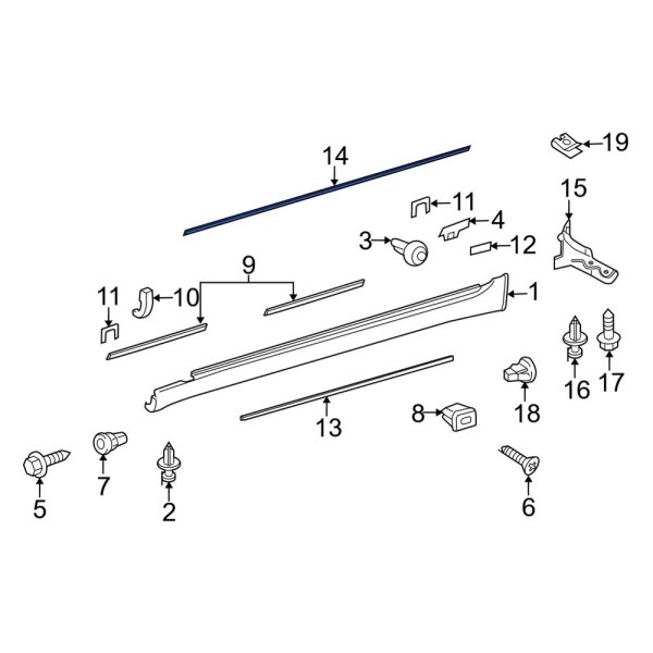 Rocker Panel Molding Seal