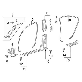 Lexus OE - Pillars, Rocker & Floor - Interior Trim