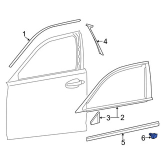 Lexus OE - Front Door Molding Clip