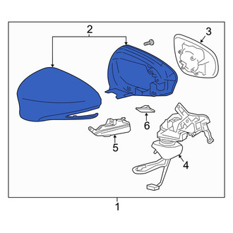 Lexus OE - Front Right Door Mirror Cover