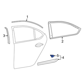 Lexus OE - Rear Door Molding Clip