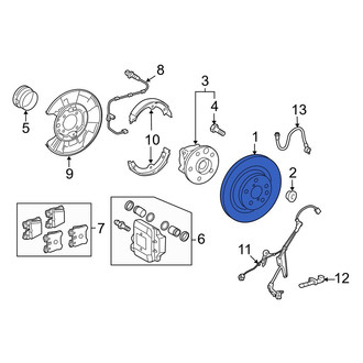 Lexus OE - Rear Left Disc Brake Rotor