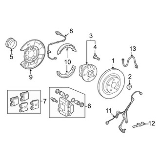 Lexus OE - Rear Suspension - Brake Components