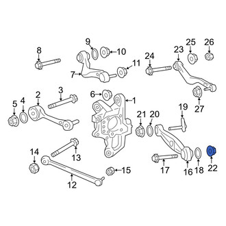 Lexus OE - Lower Suspension Strut Nut