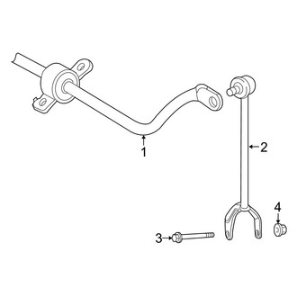 Lexus OE - Rear Suspension - Stabilizer Bar & Components