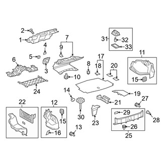 Lexus OE - Rear Body & Floor - Interior Trim (Trunk Room)