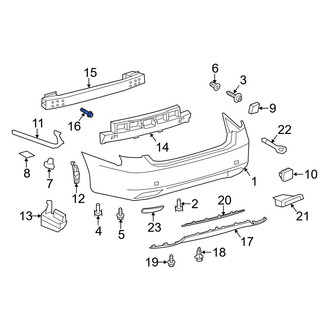 Lexus OE - Bumper Impact Bar Bolt