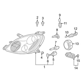 Lexus OE - Front Lamps - Headlamp Components