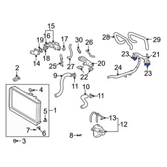 Lexus OE - Cooling System Crossover Line Gasket