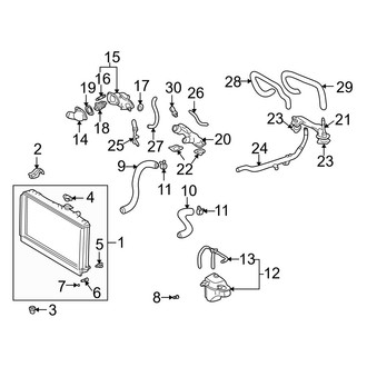 Lexus OE - Cooling - Radiator & Components