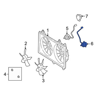 Lexus OE - Left Engine Cooling Fan Motor