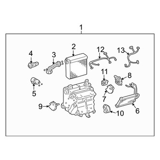Lexus OE - Air Conditioner & Heater - Evaporator & Heater Components