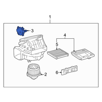 Lexus OE - HVAC Air Adjustment Control Motor