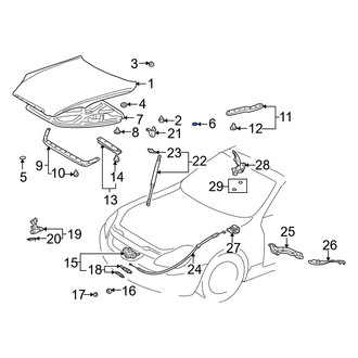 Lexus OE - Front Hood Plug