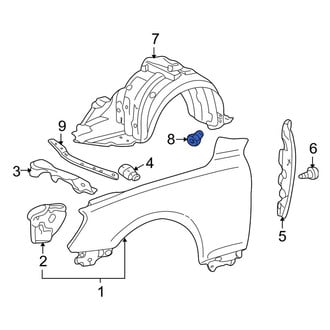 Lexus OE - Fender Liner Retainer