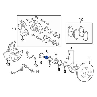 Lexus OE - Front Axle Nut