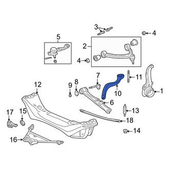 Lexus OE - Rear Right Lower Suspension Control Arm