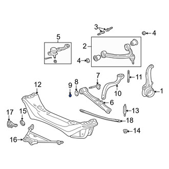 Lexus OE - Outer Steering Tie Rod Nut