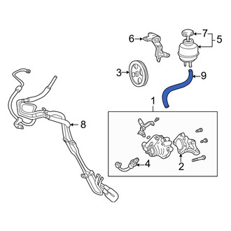 Lexus OE - Power Steering Reservoir Hose