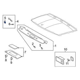 Lexus OE - Roof Opening Trim Clip