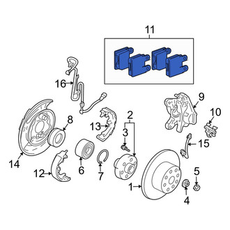 Lexus OE - Rear Disc Brake Pad Set