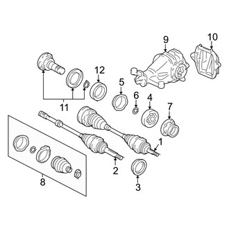 Lexus OE - Rear Suspension - Axle & Differential