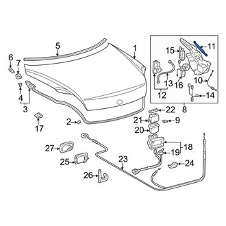 Lexus OE - Trunk Lid Lift Support