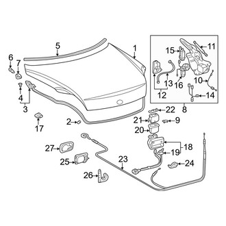 Lexus OE - Trunk Lid - Lid & Components