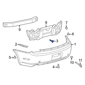 Lexus OE - Rear Bumper Cover Bolt