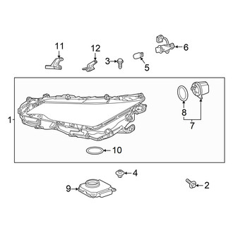 Lexus OE - Front Lamps - Headlamp Components (W/O Triple Beam)