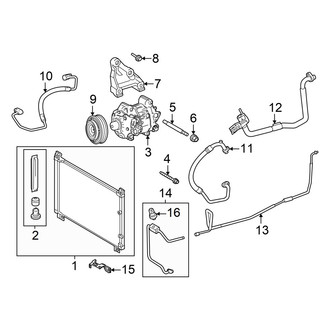Lexus OE - Air Conditioner & Heater - Condenser, Compressor & Lines