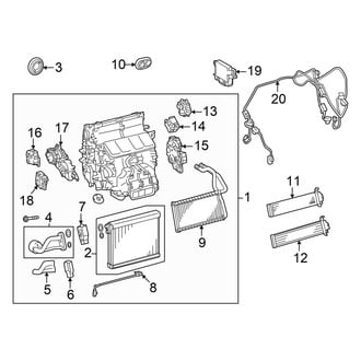 Lexus OE - Air Conditioner & Heater - Evaporator & Heater Components