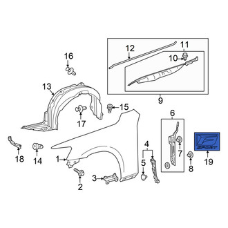 Lexus OE - Front Fender Emblem