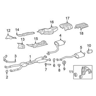 Lexus OE - Exhaust System - Exhaust Components