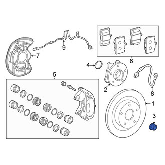 Lexus OE - Front CV Joint Nut