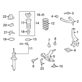Lexus OE - Front Suspension - Suspension Components (AWD)