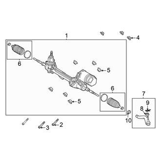 Lexus OE - Steering Gear & Linkage (AWD)