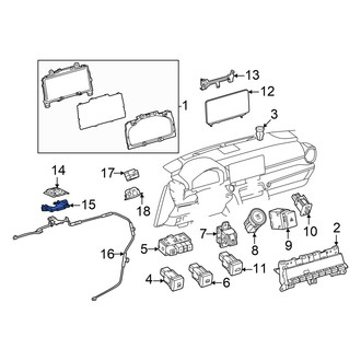 Lexus OE - GPS Navigation System Antenna Bracket