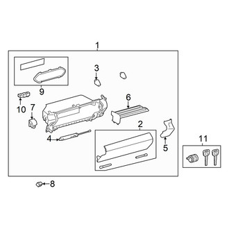 Lexus OE - Instrument Panel - Glove Box