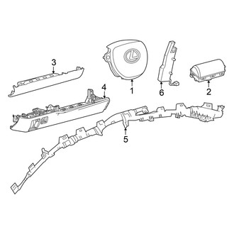 Lexus OE - Restraint Systems - Air Bag Components (Air Bags)
