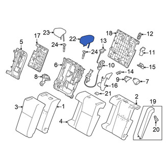 Lexus OE - Rear Outer Headrest