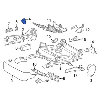 Lexus OE - Front Right Seat Belt Anchor Plate Cover