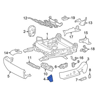 Lexus OE - Front Left Seat Belt Anchor Plate Cover